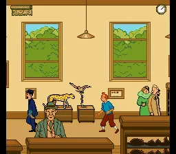 Tintin: Prisoners of the Sun gameplay screenshot on SNES