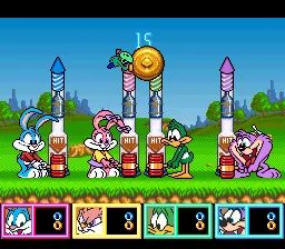 Tiny Toon Adventures: Wacky Sports Challenge gameplay screenshot on SNES