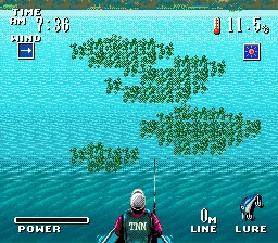 TNN Bass Tournament of Champions gameplay screenshot on SNES