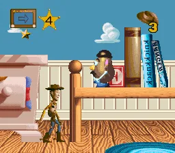 Toy Story gameplay screenshot on SNES