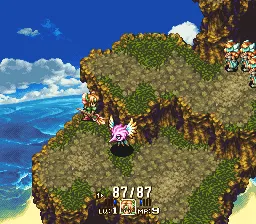 Trials of Mana gameplay screenshot on SNES