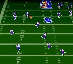 Troy Aikman NFL Football gameplay screenshot on SNES