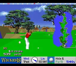 True Golf Classics: Wicked 18 gameplay screenshot on SNES