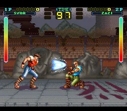Tuff E Nuff ~ Fighting Spirit: Tuff E Nuff gameplay screenshot on SNES