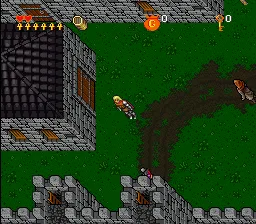 Ultima: The Black Gate gameplay screenshot on SNES