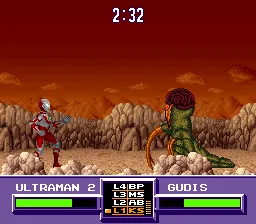 Ultraman gameplay screenshot on SNES