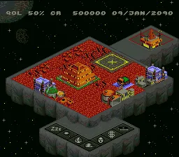 Utopia: The Creation of a Nation gameplay screenshot on SNES