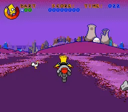 Virtual Bart gameplay screenshot on SNES