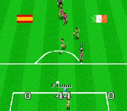 Virtual Soccer gameplay screenshot on SNES