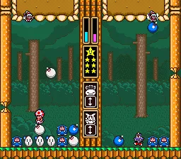 Wario's Woods gameplay screenshot on SNES
