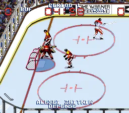 Wayne Gretzky and the NHLPA All-Stars gameplay screenshot on SNES