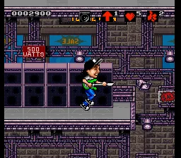 Wayne's World gameplay screenshot on SNES