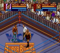 WCW SuperBrawl Wrestling gameplay screenshot on SNES