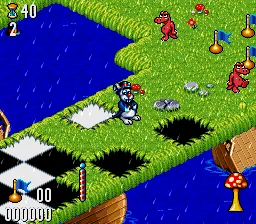 Whizz gameplay screenshot on SNES