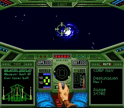 Wing Commander gameplay screenshot on SNES