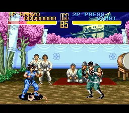 World Heroes 2 gameplay screenshot on SNES