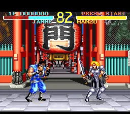 World Heroes gameplay screenshot on SNES