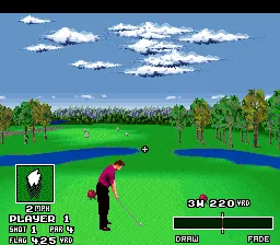 World Masters Golf gameplay screenshot on SNES