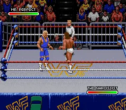 WWF Royal Rumble gameplay screenshot on SNES