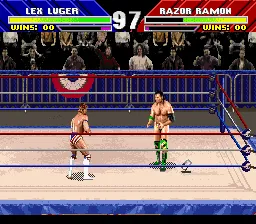 WWF WrestleMania: The Arcade Game gameplay screenshot on SNES