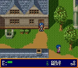 Xak: The Art of Visual Stage gameplay screenshot on SNES