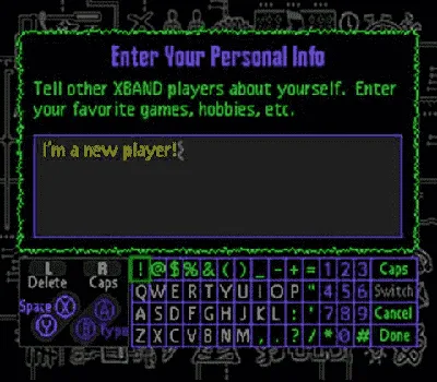 XBAND gameplay screenshot on SNES