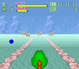 Yoshi's Safari gameplay screenshot on SNES
