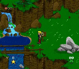 Young Merlin gameplay screenshot on SNES