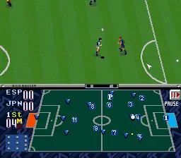 Zico Soccer gameplay screenshot on SNES