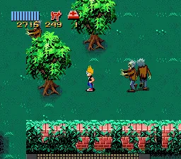 Zombies gameplay screenshot on SNES