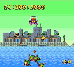 Air Zonk gameplay screenshot on TurboGrafx-16