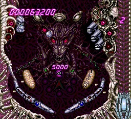 Alien Crush gameplay screenshot on TurboGrafx-16