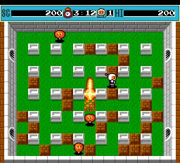 Bomberman gameplay screenshot on TurboGrafx-16