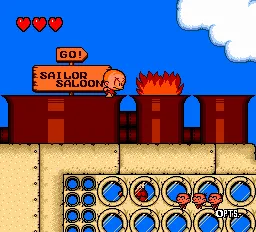 Bonk's Revenge gameplay screenshot on TurboGrafx-16