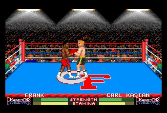 Champions Forever Boxing gameplay screenshot on TurboGrafx-16