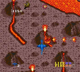 Dragon Spirit gameplay screenshot on TurboGrafx-16
