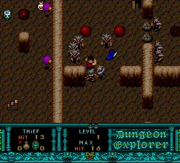 Dungeon Explorer gameplay screenshot on TurboGrafx-16