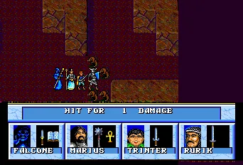 Dungeons & Dragons: Order of the Griffon gameplay screenshot on TurboGrafx-16