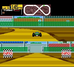 Final Lap Twin gameplay screenshot on TurboGrafx-16