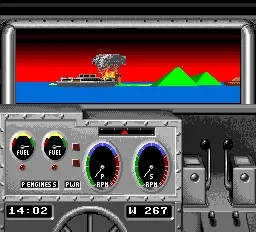 Gunboat gameplay screenshot on TurboGrafx-16