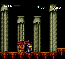 Keith Courage in Alpha Zones gameplay screenshot on TurboGrafx-16
