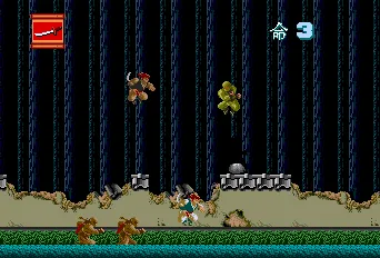 Ninja Spirit gameplay screenshot on TurboGrafx-16