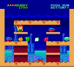 Parasol Stars: The Story of Bubble Bobble III gameplay screenshot on TurboGrafx-16