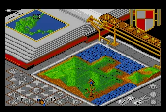 Populous gameplay screenshot on TurboGrafx-16