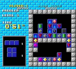 Puzznic gameplay screenshot on TurboGrafx-16