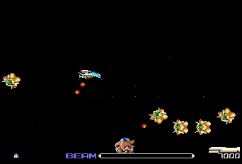 R-Type gameplay screenshot on TurboGrafx-16