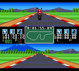 Racing Damashii gameplay screenshot on TurboGrafx-16