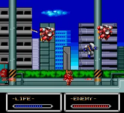 Shockman gameplay screenshot on TurboGrafx-16