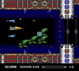 Sinistron gameplay screenshot on TurboGrafx-16
