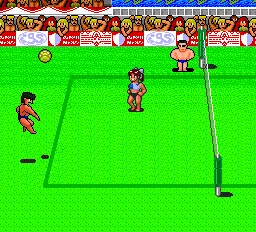 Sonic Spike: World Championship Beach Volleyball gameplay screenshot on TurboGrafx-16